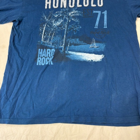 Hardrock Honolulu Blue Shirt XL - Picture 3 of 5